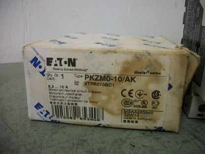 CUTLER-HAMMER MOTOR PROTECTION CIRCUIT BREAKER PKZM0-10/AK 6.3-10AMP NIB
