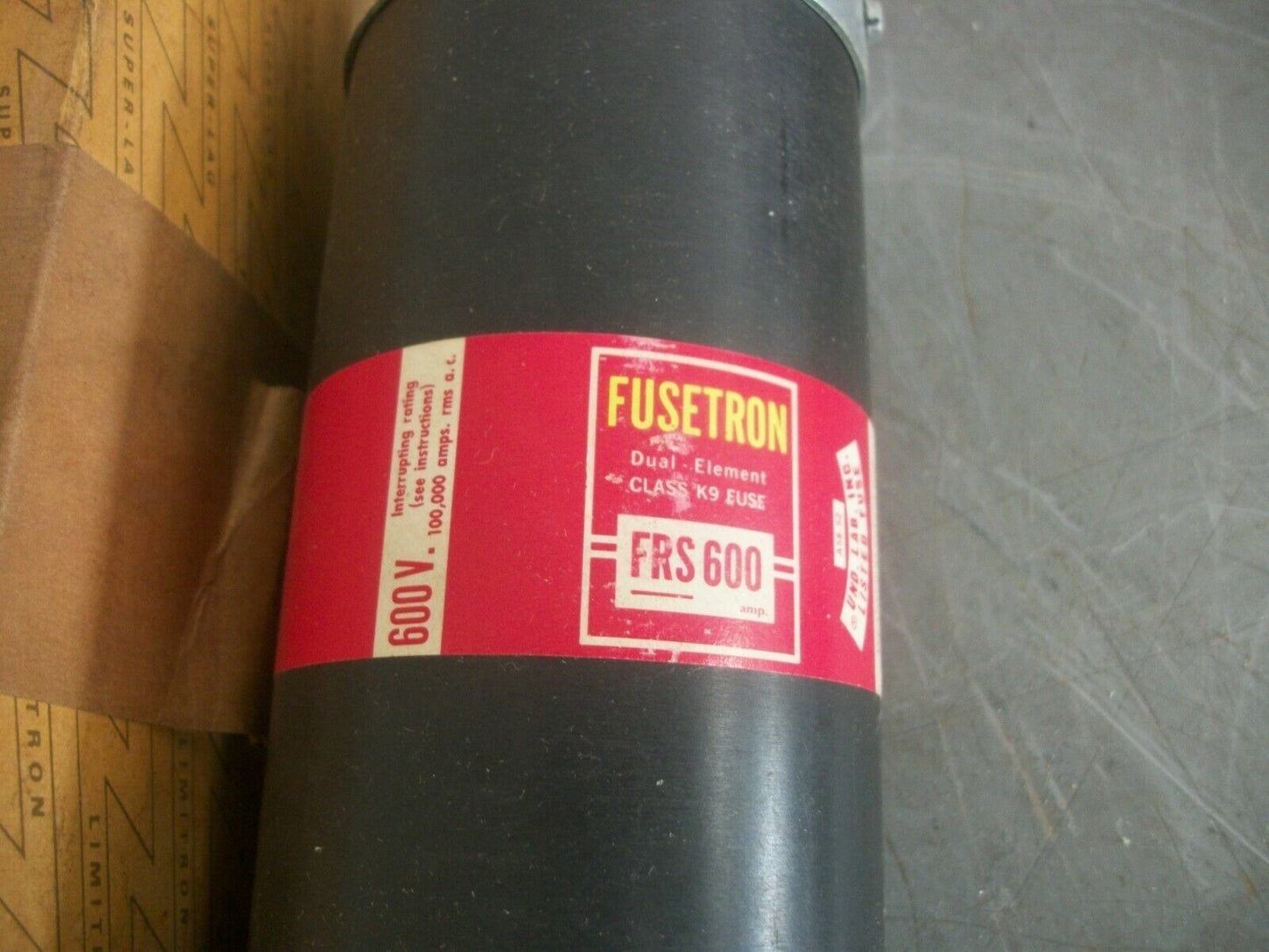 BUSSMANN FUSETRON FUSE FRS600 600AMP 600VOLT NIB