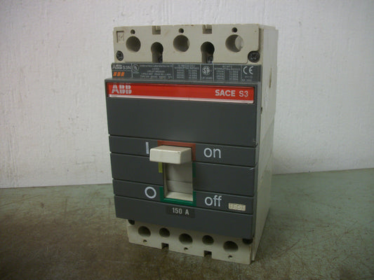 ABB SACE S3 S3N CIRCUIT BREAKER 150AMP 600VOLT 3POLE