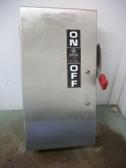 GE DISCONNECT SS TYPE 4,4X,5,12 TH3363SS 100AMP 600VOLT 3POLE FUSIBLE