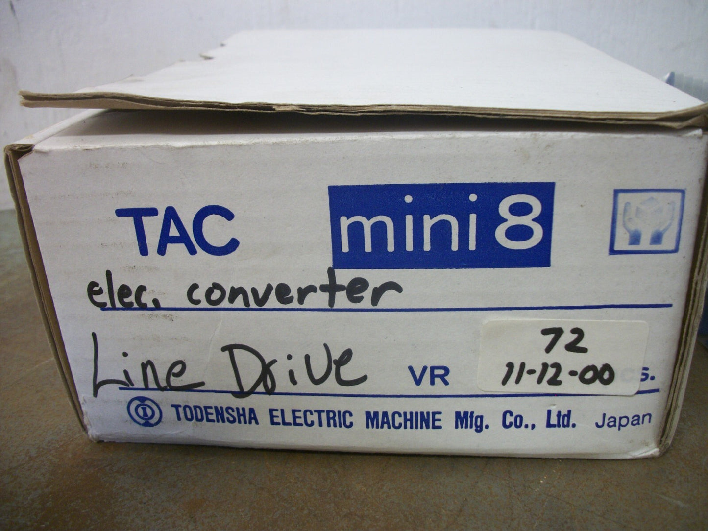 TODENSHA TAC MINI 8 LINE CONVERTER DRIVE 28891 190/190(210)VOLT 8AMP NIB