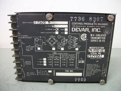 DEVAR M.V. ISOLATED TRANSMITTER SERIES 18-115
