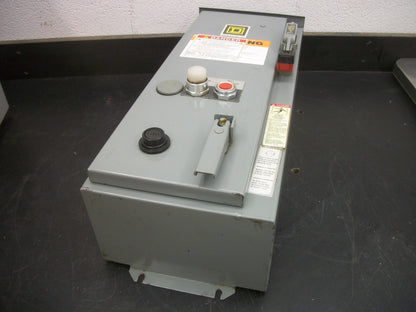 SQUARE D STARTER COMBO SIZE 0 TYPE 3R 8536SBO2S 120VCOIL 30AMP FUSIBLE
