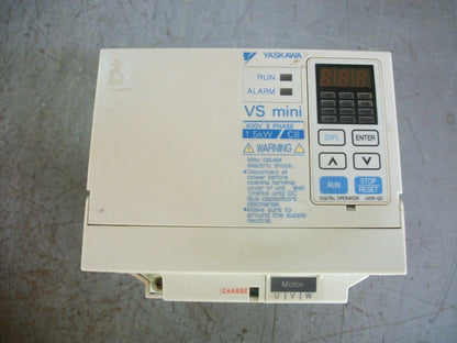 YASKAWA VS MINI 3.7KVA AC DRIVE CIMR-XCBC41P5 3PH 460VOLT 4.8AMP