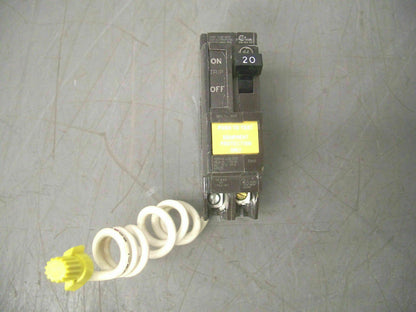 GE THQB EQUIPMENT PROTECTION CIRCUIT BREAKER THQB1120GFEP 20AMP 120VOLT 1POLE