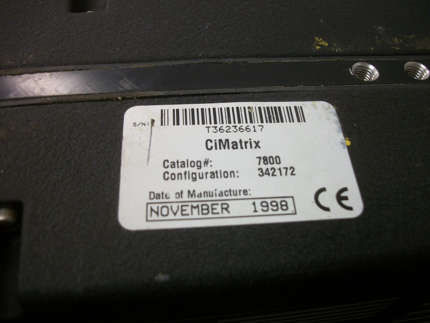 RVSI CIMATRIX FIXED MOUNT SCANNER 7800