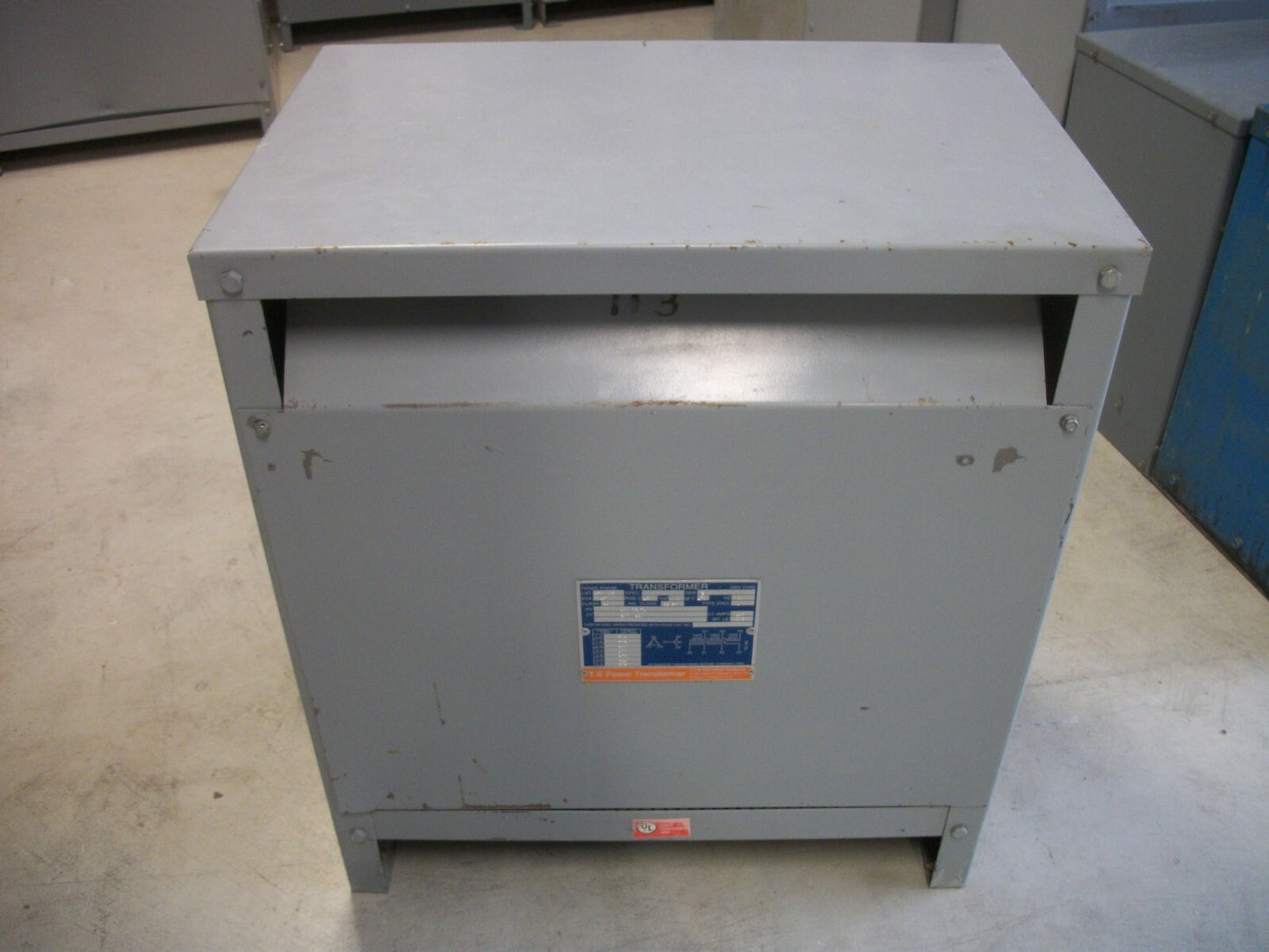 SIEMENS ITE 45KVA 3PH TRANSFORMER 3F3Y045 HV 480D LV 208Y/120