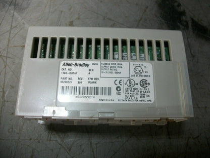 ALLEN-BRADLEY FLEX I/O 24VDC OUTPUT MODULE 1794-OB16 UNIT ONLY