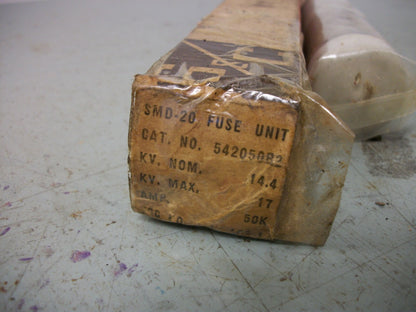 S&C SMD-20 FUSE UNIT 542050R2 50K AMP 14.4VOLT NIB