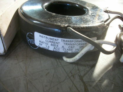 INSTRUMENT 25VA 600:5 RATIO CURRENT TRANSFORMER 5RL-601 NIB