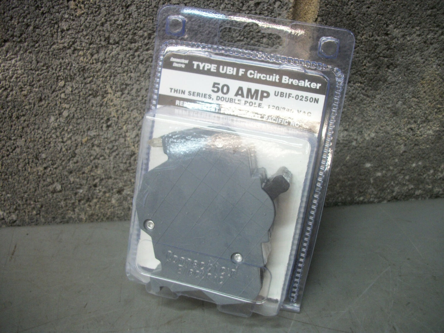 CONNECTICUT ELECTRIC UBI F CIRCUIT BREAKER UBIF0250N 50AMP 240VOLT 2POLE NEW