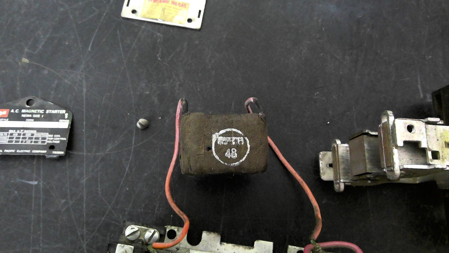 FEDERAL PACIFIC SIZE 1 MOTOR STARTER 4204 AA13 3PH 600V 10HP