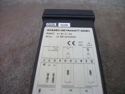 GOSSEN-METRAWATT CAMILLE BAUER DIGITAL TEMPERATURE CONTROLLER A1 B1 C1 K0