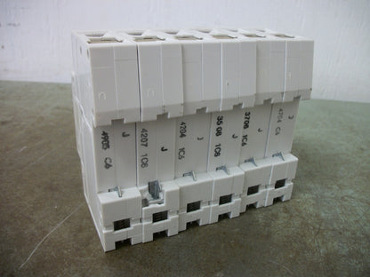 SIEMENS LOT OF 6 MINI CIRCUIT BREAKERS 5SX21C6 6AMP 230/400VOLT 1POLE