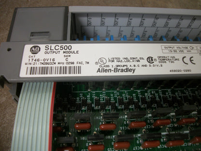 ALLEN-BRADLEY SLC 500 PLC OUTPUT MODULE 1746-OV16