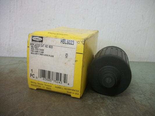 HUBBELL SEAL-TITE COVER BOOT FOR 15AMP 3W TWIST-LOCK PLUGS HBL6023 NIB