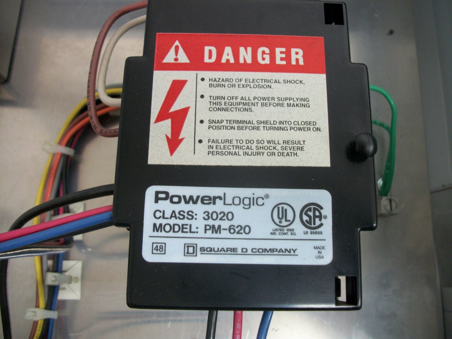 SQUARE D ENCL POWERLOGIC POWER METER TYPE 12 3020PM620