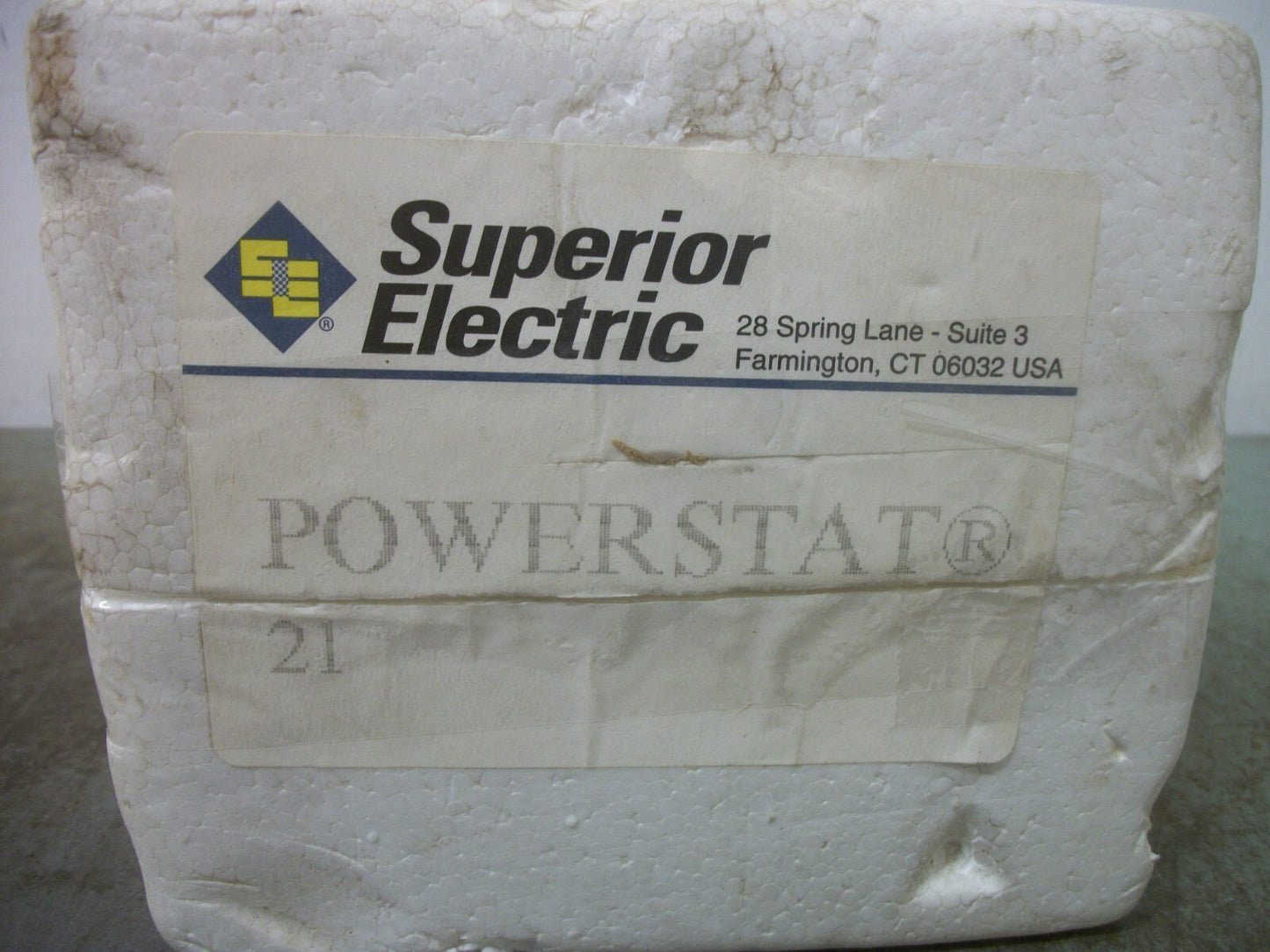 SUPERIOR ELECTRIC POWERSTAT TYPE 21 .70KVA VARIABLE AUTOTRANSFORMER NEW