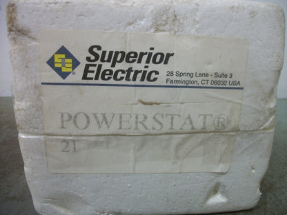 SUPERIOR ELECTRIC POWERSTAT TYPE 21 .70KVA VARIABLE AUTOTRANSFORMER NEW