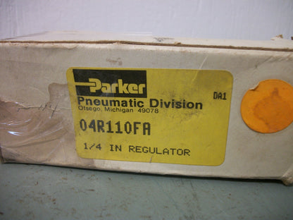 PARKER 1/4" PNEUMATIC REGULATOR 04R110FA 250PSI NIB