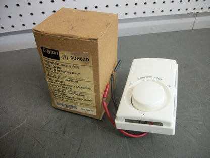 DAYTON SINGLE POLE THERMOSTAT 3UH07D 120/240VOLT 22AMP NIB