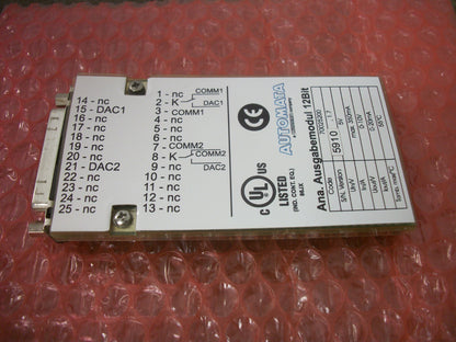 CANON AUTOMATA 12BIT ANALOG OUTPUT MODULE DAC12CONT V01 70025200