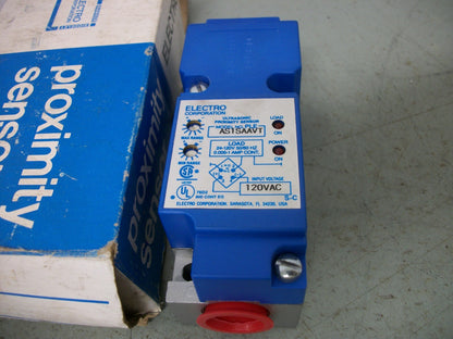 ELECTRO ULTRASONIC PROXIMITY SENSOR AS1SAAVT 120VAC NIB