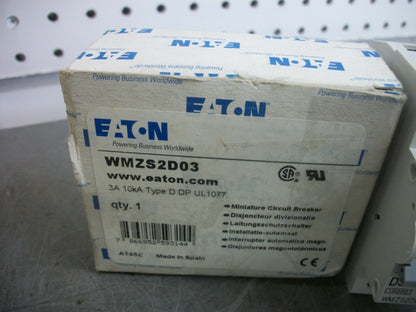 CUTLER-HAMMER MINI CIRCUIT BREAKER WMZS2D03 3AMP 480VOLT 2POLE NIB