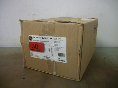 GE DISCONNECT TYPE 3R TH3361R 30AMP 600VOLT 3POLE FUSIBLE NIB