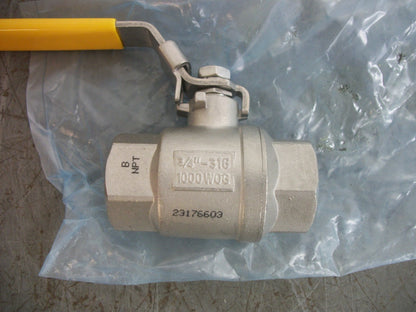 TCI TC-02X 3/4" BALL VALVE 316 1000WOG NOB