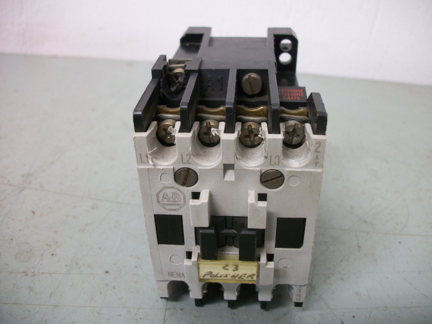 ALLEN-BRADLEY SIZE 00 CONTACTOR 509-TOD 9AMP 120VCOIL 3PH 600V 2HP