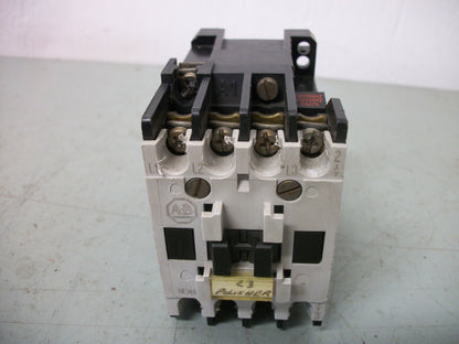 ALLEN-BRADLEY SIZE 00 CONTACTOR 509-TOD 9AMP 120VCOIL 3PH 600V 2HP