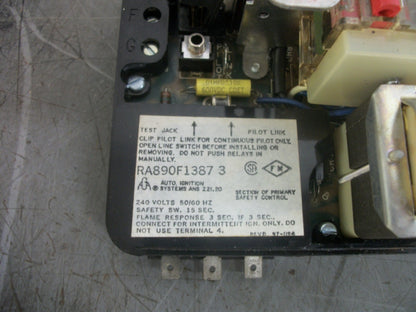 HONEYWELL CAPP USA FLAME RELAY BURNER CONTROL RA890F1387 3
