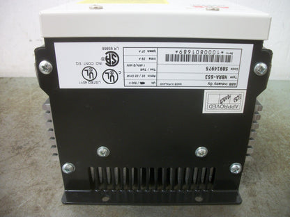 ABB DYNAMIC BRAKE CHOPPER R2/R3 NBRA-653 500VOLT 22 RMIN 22OHM 29AMP NIB