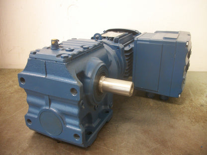 SEW-EURODRIVE .75HP 20.33:1 RATIO WORM GEAR GEARMOTOR S47DRS71M4/MM05/MO NOB