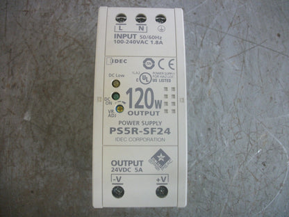 IDEC 120W POWER SUPPLY PS5R-SF24 100-240VAC 1.8AMP