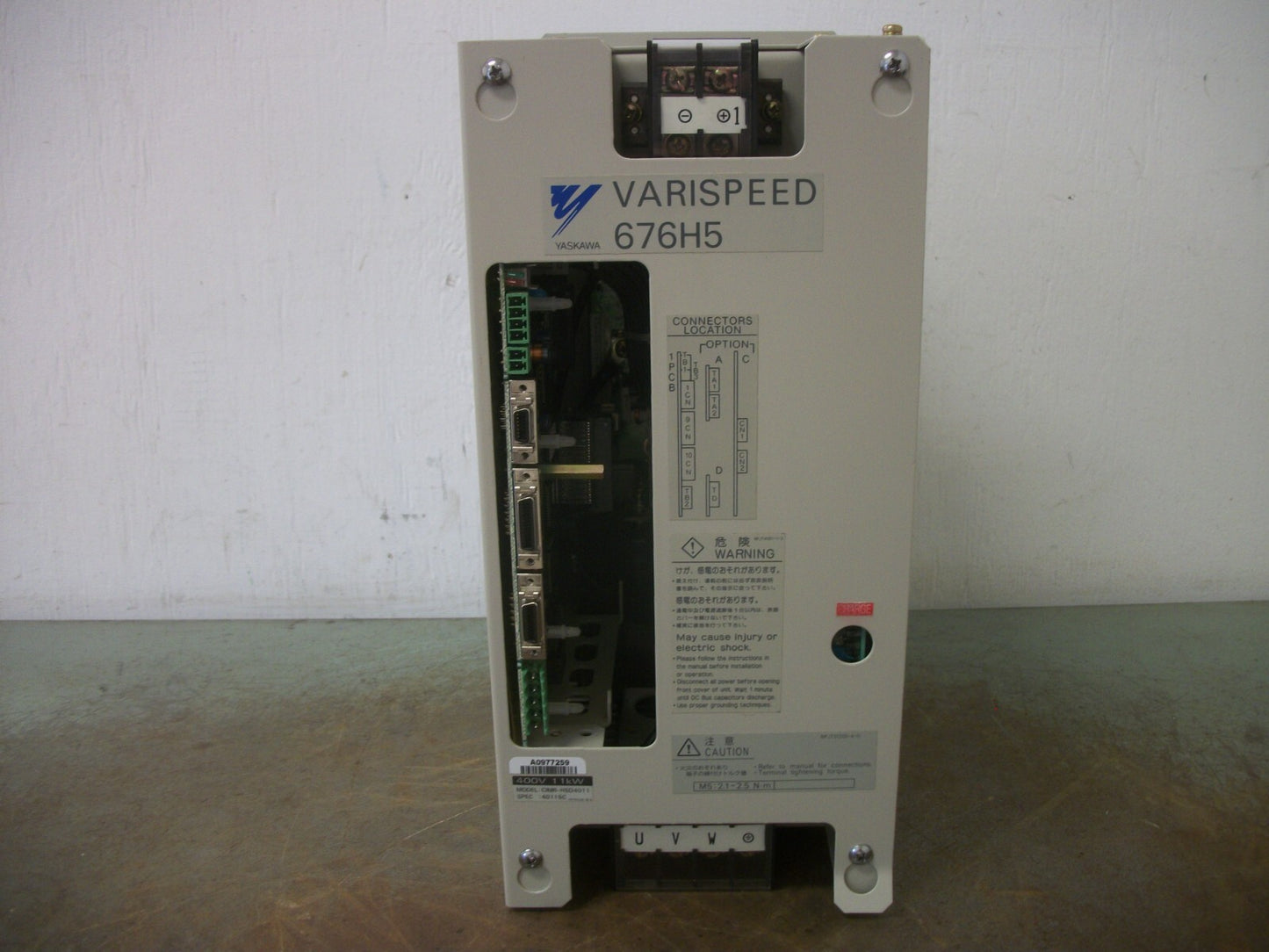 YASKAWA VARISPEED 676H5 11KW INVERTER DRIVE CIMR-H5D4011 380VOLT 3PH 15KVA