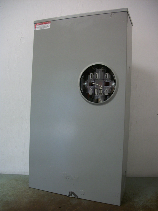 MILBANK METER BASE SOCKET ENCLOSURE TYPE 3R U2594-X 320AMP 600VOLT NOB