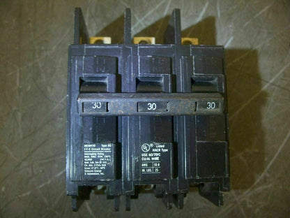 SIEMENS BQ CIRCUIT BREAKER BQ3B030 30AMP 240VOLT 3POLE