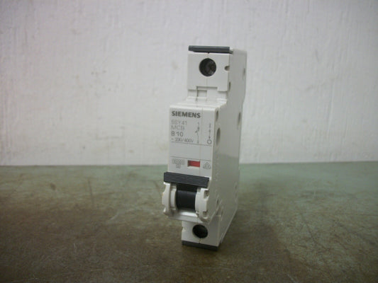 SIEMENS MINI CIRCUIT BREAKER 5SY41MCBB10 5SY4110-6 10AMP 400VOLT 1POLE