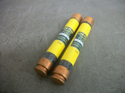 BUSSMANN LOT OF 2 LOW-PEAK FUSES LPS-RK-25SP 25AMP 600VOLT NOB