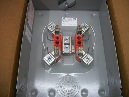 MILBANK 4-TERMINAL RINGLESS METER SOCKET TYPE 3R R7040-XL-TG-HSP 200A 600V NIB