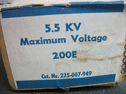 GOULD SHAWMUT AMP-TRAP CURRENT LIMITING FUSE 225-007-949 200E AMP 5.5kV NIB