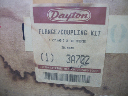 DAYTON 1.75" & 2.06" C0 REDUCER 56C MOUNT FLANGE/COUPLING KIT 3A702 NIB