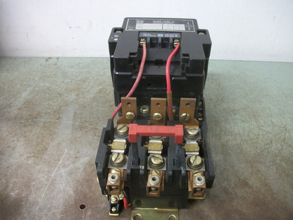 SQUARE D SIZE 3 MOTOR STARTER 8536SEO1 600VCOIL 3PH 600V 50HP