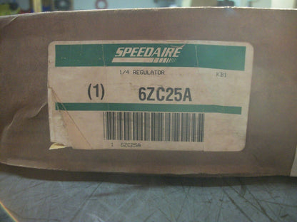 SPEEDAIRE 1/4 PNEUMATIC REGULATOR 6ZC25A 250PSI NIB