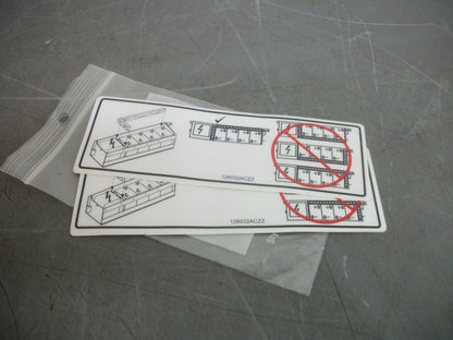 CAT LOT OF 5 WARNING DECALS 97E8101600 NEW