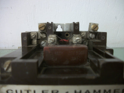 CUTLER-HAMMER SIZE 2 CONTACTOR C10DN2 45AMP 120VCOIL 1PH 2POLE 7.5HP