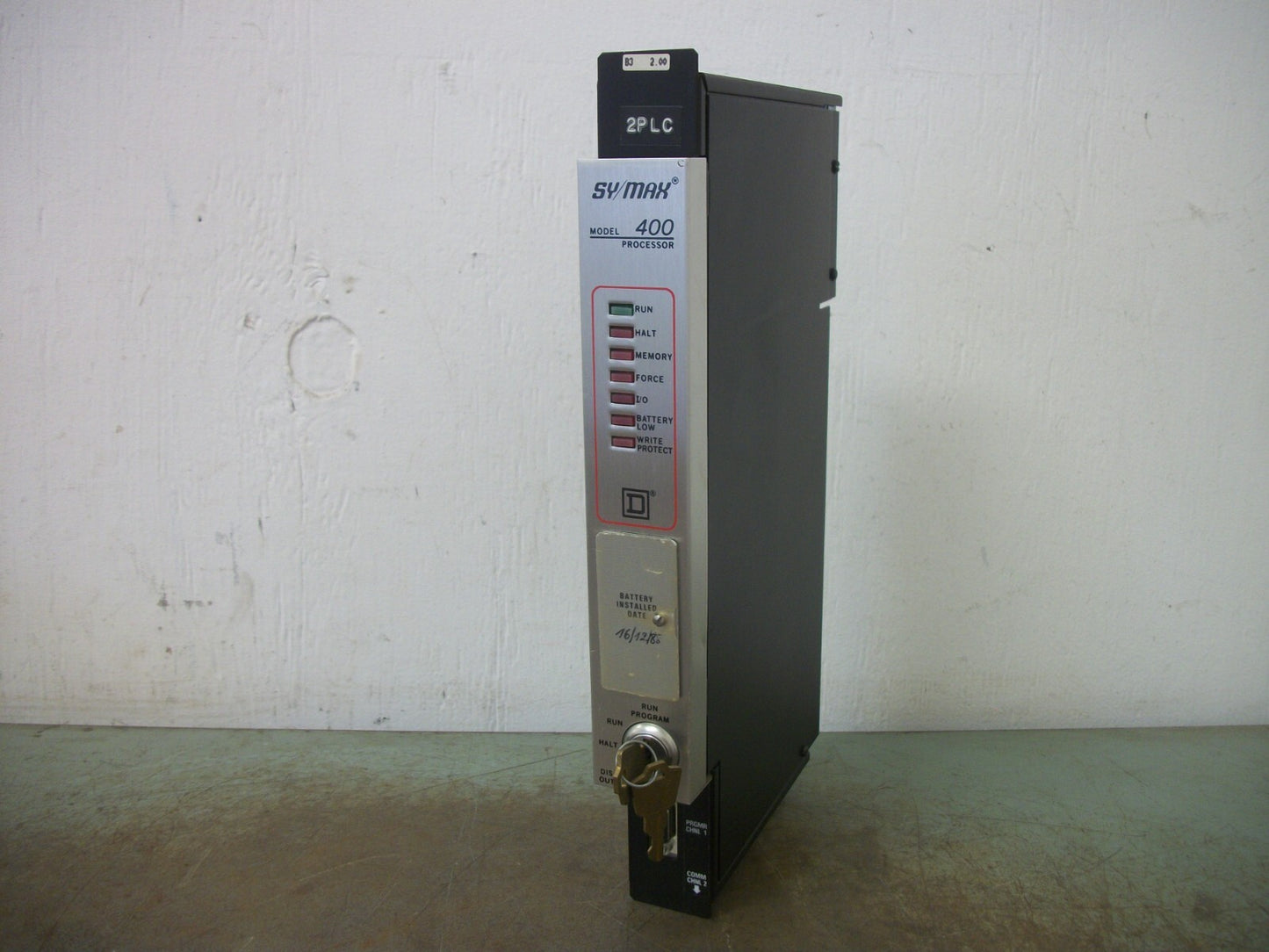 SQUARE D SY/MAX MODEL 400 CPU PROCESSOR MODULE 8020SCP-401