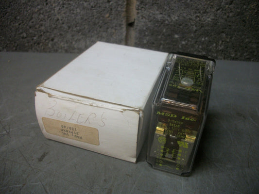 MSD INC DPDT RELAY 219XBXP 120VCOIL NIB